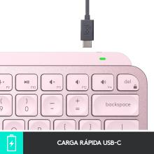 Teclado Logitech MX Keys mini rosa