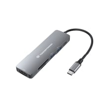 Adaptador USB tipo C Conceptronic 1xHDMI 1xUSB-C Pd 100w 2xUSB-A 1xlector Sd 1xlector Microsd