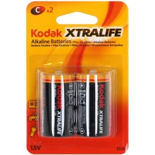 Pila Kodak alcalina XtraLife C LR14 pack 2 unidades