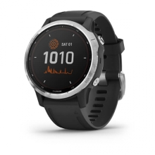 Smartwatch Garmin GPS Fenix 6S Solar plata negro
