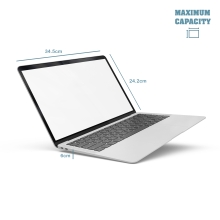 Maletín de portátil NGS Ginger 14" negro/gris