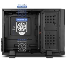 Caja Nox Lite070 Slim 500W mATX negro