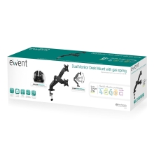 Soporte de mesa Ewent EW116 para 13" a 27" 2 pantallas brazos de gas