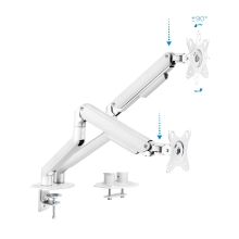 SOPORTE DE MESA TOOQ DB4132TNR-W 2 MONIT. BLANCO