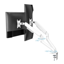 SOPORTE DE MESA TOOQ DB4132TNR-W 2 MONIT. BLANCO