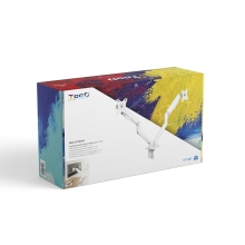 SOPORTE DE MESA TOOQ DB4132TNR-W 2 MONIT. BLANCO