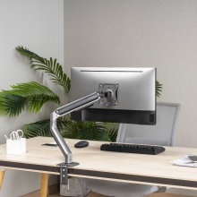 Soporte de mesa TooQ DB4032TNR-G 17" a 32" con brazo negro