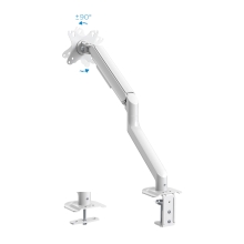 Soporte de mesa TooQ DB4032TNR-W 17" a 32" con brazo blanco