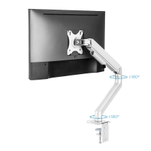 Soporte de mesa TooQ DB4032TNR-W 17" a 32" con brazo blanco