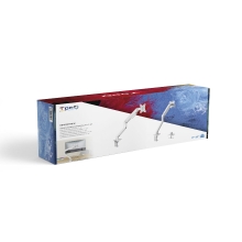 Soporte de mesa TooQ DB4032TNR-W 17" a 32" con brazo blanco