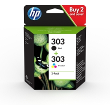 Pack 2 cartuchos HP 303 color y negro