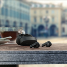 Auriculares Bluetooth Philips estuche de carga negro