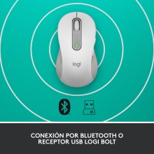 Ratón inalámbrico Logitech M650 4000 DPI blanco