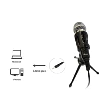 Micrófono de sobremesa Equip Life con conector jack de 3.5mm