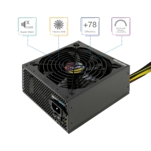 Fuente TooQ 650W ATX PFC activo negro