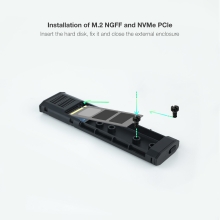 Caja externa TooQ TQE-2223G SSD M.2 NGFF/NVMe plata