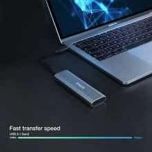 Caja externa TooQ TQE-2223G SSD M.2 NGFF/NVMe plata