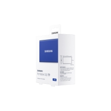 Disco externo SSD Samsung T7 2TB NVMe USB 3.2 azul