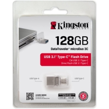 Memoria USB 3.2 Kingston DTduo tipo C 128GB