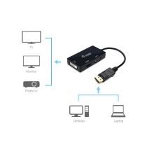 Adaptador Equip DisplayPort macho a VGA / HDMI / DVI