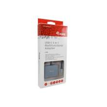 Adaptador Equip USB tipo C a 1xHDMI 4K, 1xVGA, 1xUSB-A 3.0, 1xUSB-C PD 100W