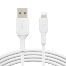 Cable Belkin Lightning macho a USB-A macho Charge MFI 2m blanco