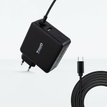 Cargador de portátil TooQ USB Tipo C PD3.0 90W negro