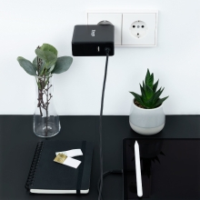 Cargador de portátil TooQ USB Tipo C PD3.0 90W negro