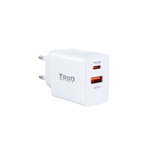 Cargador TooQ USB-C/PD 20W USB-A / Tipo C 18W