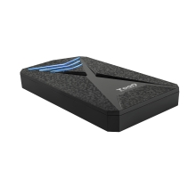 Caja externa TooQ 2.5 SATA USB 3.1 Gaming LEDs azul