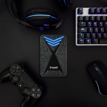 Caja externa TooQ 2.5 SATA USB 3.1 Gaming LEDs azul