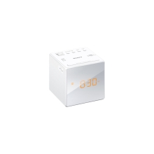 Radio despertador Sony ICF-C1W alarma dual pantalla LCD blanco