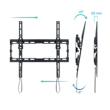 Soporte de pared TooQ LP1071T-B 32" a 70" inclinable negro