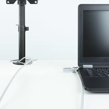 Cable de seguridad de portátil tipo Kensington TooQ con combinación 1.5m