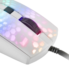 Ratón Mars Gaming MMR translúcido 12800 DPI blanco