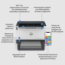 Impresora HP LaserJet Tank Monocromo 2504dw A4 22ppm