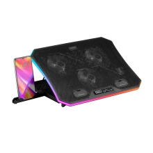 Base refrigeradora Mars Gaming MNBC6 19" con 3 ventiladores + soporte móvil 