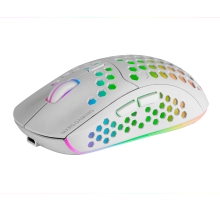Ratón inalámbrico Mars Gaming MMW3 RGB blanco