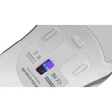 Ratón Mars Gaming MMGlowW RGB 12800 DPI blanco