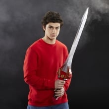Replica hasbro espada poder ranger rojo replica escala 1:1 power rangers mighty morphin collection