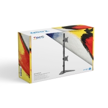 Soporte de mesa TooQ DB1703TNV-B 17" a 32" 2 pantallas en vertical con peana