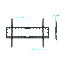 Soporte de pared TooQ LP1080F-B 37" a 80" fijo negro