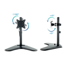 Soporte de mesa TooQ DB1701TN-B 17" a 32" con peana negro