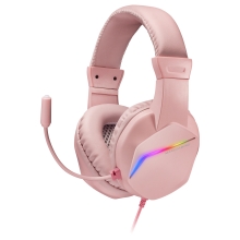 Auriculares Mars Gaming MH122 3.5mm RGB rosa