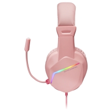 Auriculares Mars Gaming MH122 3.5mm RGB rosa