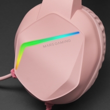 Auriculares Mars Gaming MH122 3.5mm RGB rosa