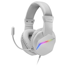 Auriculares Mars Gaming MH122 3.5mm RGB 3.5mm blanco