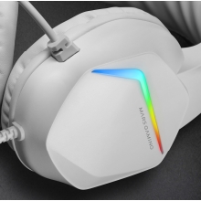 Auriculares Mars Gaming MH122 3.5mm RGB 3.5mm blanco