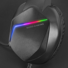 Auriculares Mars Gaming MH122 3.5mm RGB negro