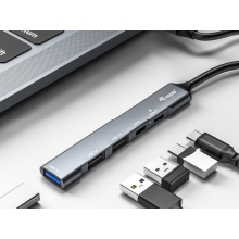 Hub USB tipo C Equip Life USB 2.0 / 3.0 y tipo C